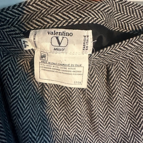 Vintage Valentino Herringbone Pattern Midi Skirt - Picture 5 of 8